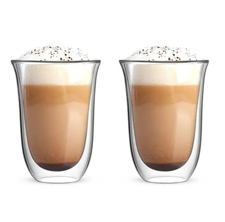 BIALETTI Double Walled Latte Glasses Set Of 2