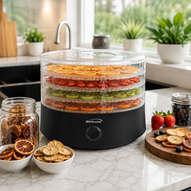 BRENTWOOD 5 Tray Food Dehydrator with Auto Shut Off