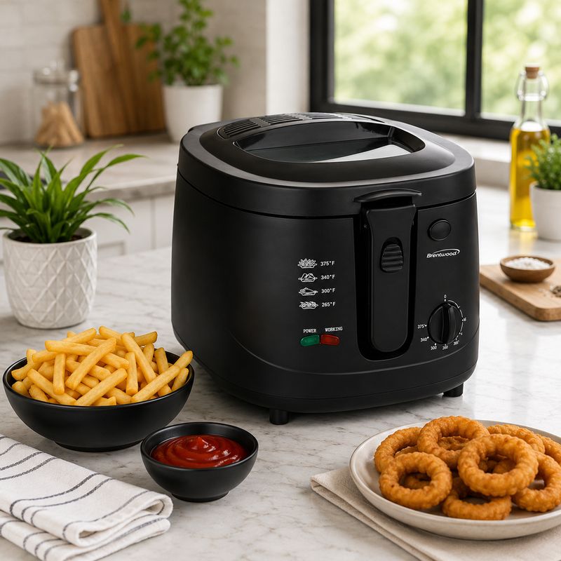 BRENTWOOD 2 Cup Deep Fryer
