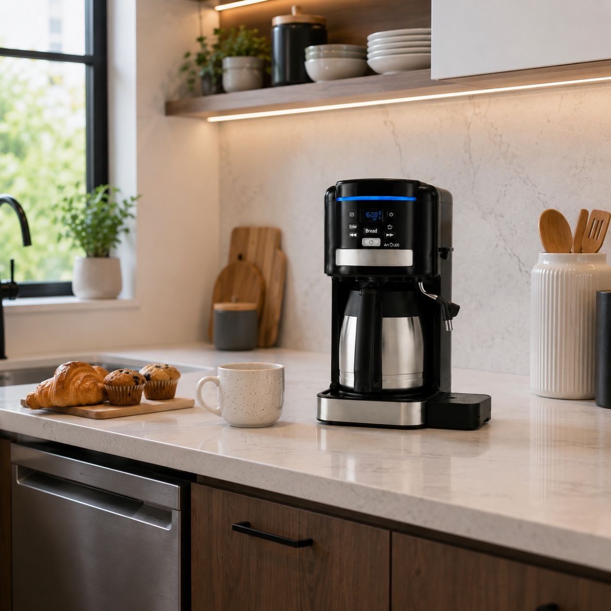 Cuisinart Coffee Plus 12 Cup Programmable Coffeemaker Plus Hot Water System - Black - CHW-16
