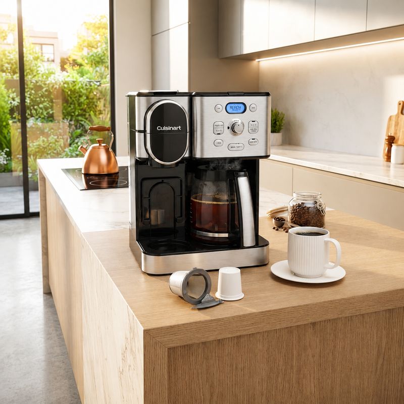 CUISINART Coffee Maker, 12-Cup Glass Carafe, Automatic Hot &amp; Iced Coffee Maker
