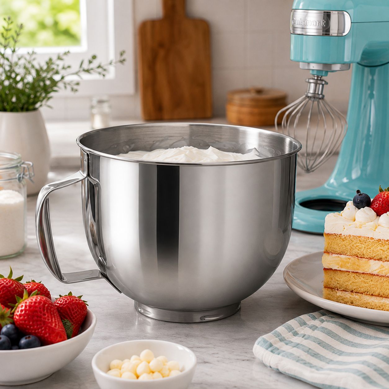 Cuisinart 5.5-Quart Mixing Bowl, Stainless Steel SM-50MB