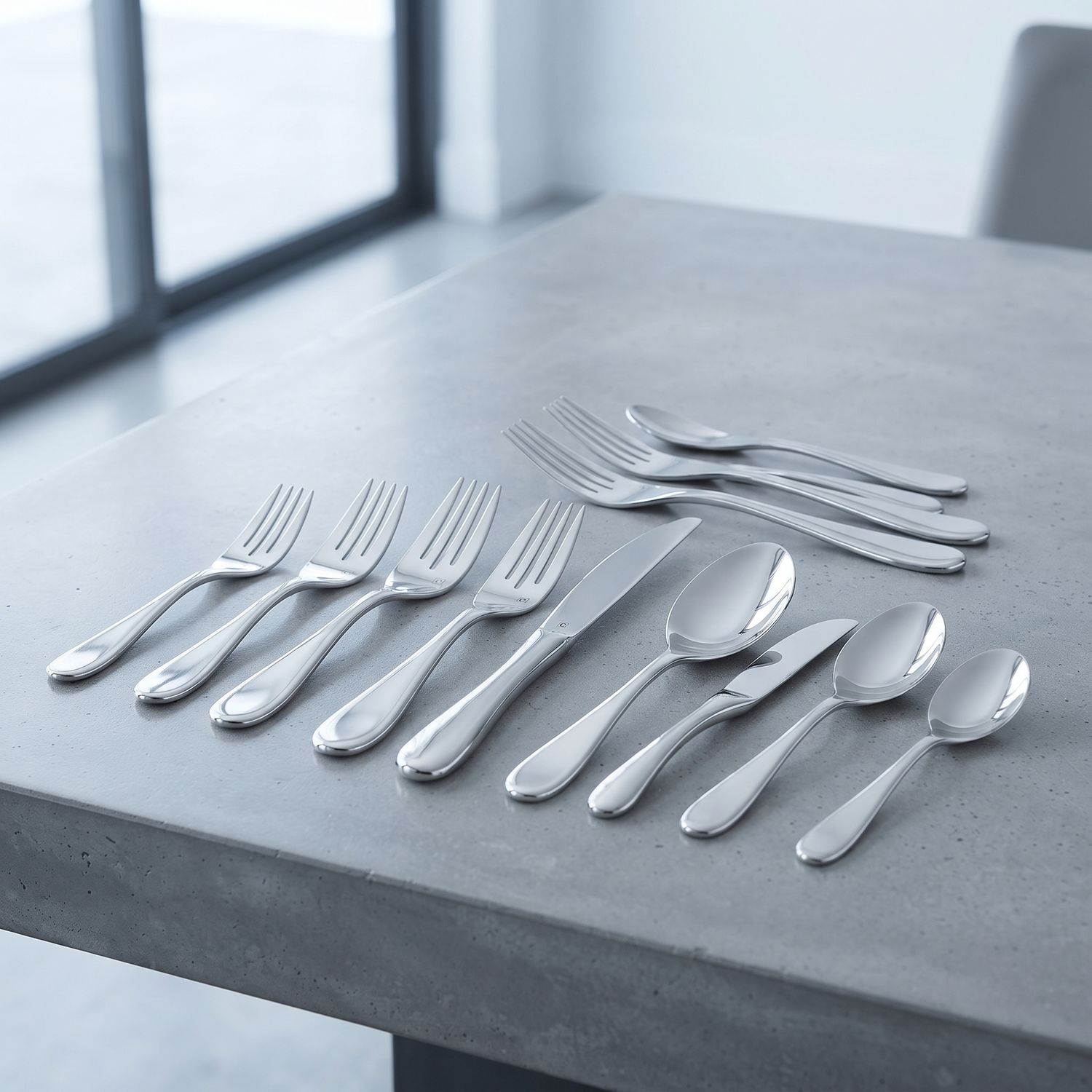 Cuisinart Set, Maree 20 Piece Flatware, Silver CFE-MA20