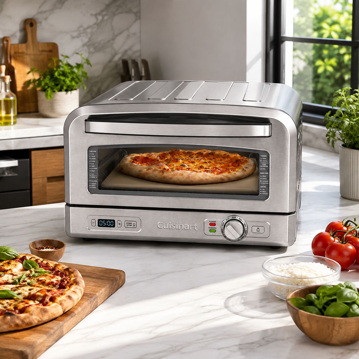 Cuisinart - Indoor Pizza Oven - Silver CPZ-120