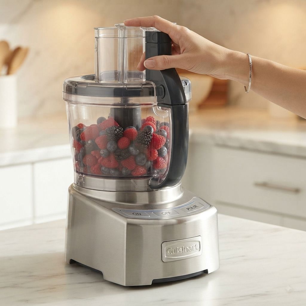 Cuisinart CFP-24DCNPC Elite Collection 12-Cup Die Cast Food Processor with Stainless Blades