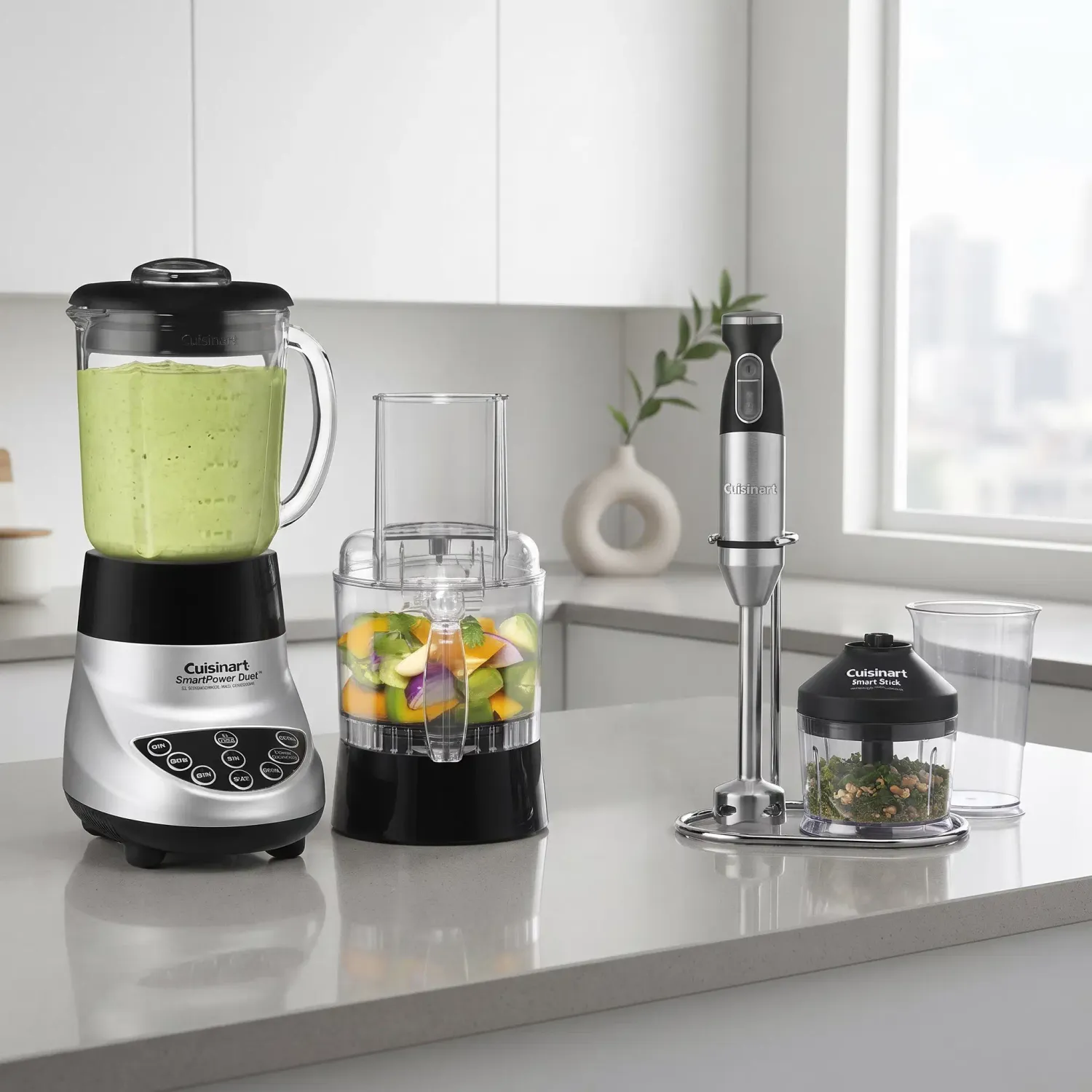 Cuisinart SmartPower Duet 48 oz. 7-Speed Die-Cast 48 oz. Blender with 3-Cup Food BFP-703BCP1