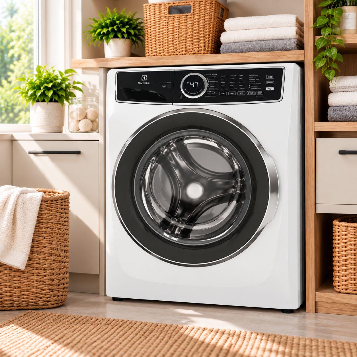 ELECTROLUX 500 SERIES FRONT LOAD PERFECT STEAM™ ELECTRIC DRYER WITH BALANCED DRY™ – 8.0 CU. FT. – WHITE – MODEL ELFE7537AW