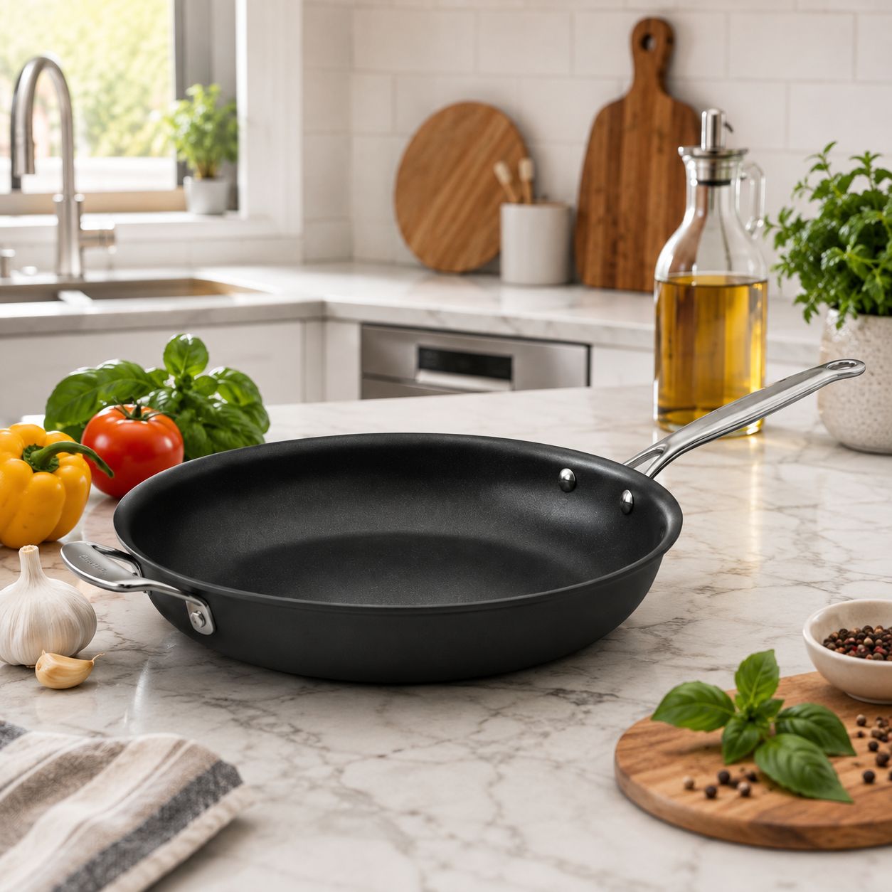 Cuisinart 12" Skillet Open Gray Ceramic Non-Stick Skillet 58CG22-30MNV