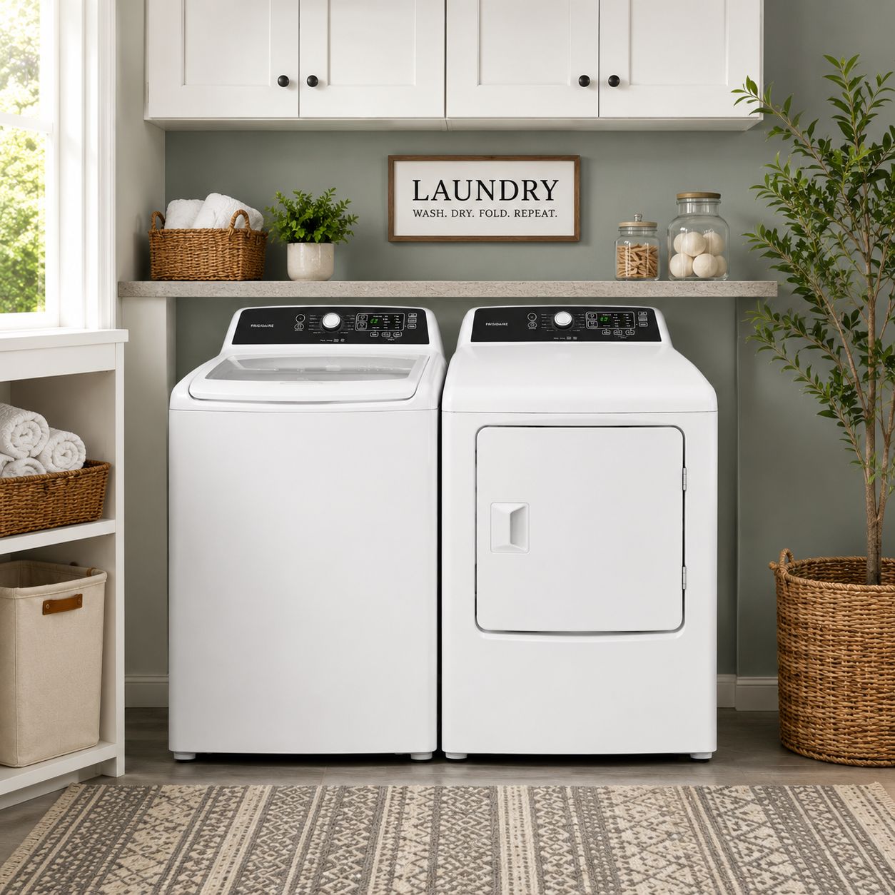 Frigidaire 27" 6.7 CuFt Front Load Electric Dryer in White