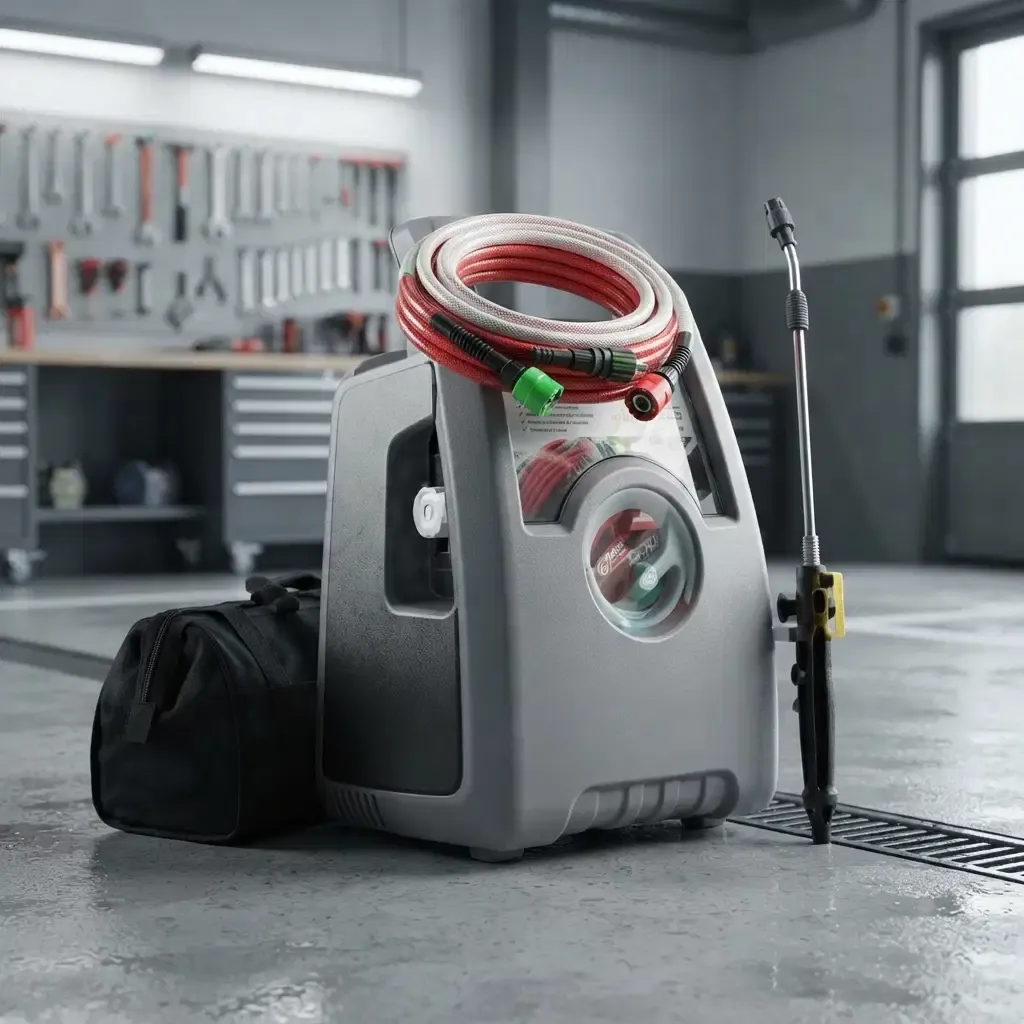 Everwell Portable High Pressure Cleaner for A/C &amp; Refrigeration, Up to 145 PSI, 4 L/min Flow, Self-Priming, 80W, 110V/1Ph/50-60Hz (EPC-4M2)