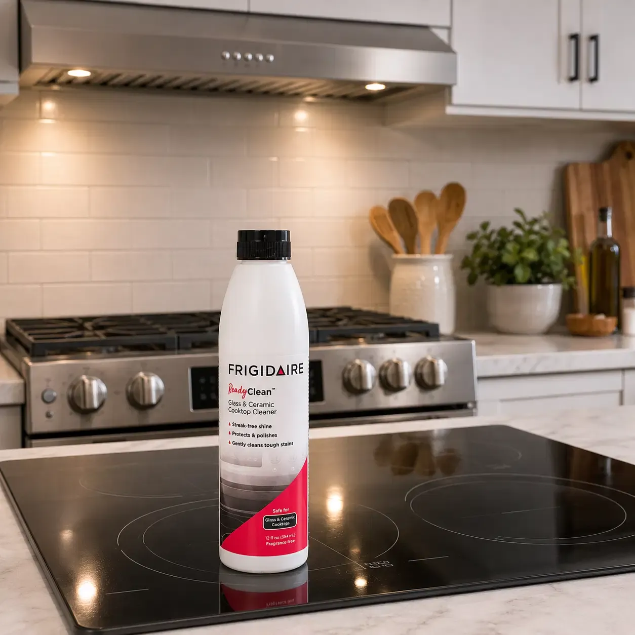 Frigidaire ReadyClean Glass and Ceramic Cooktop Cleaner - Scratch-Free, Streak-Free Plant-Based Formula, 12 Oz. (5304508690)