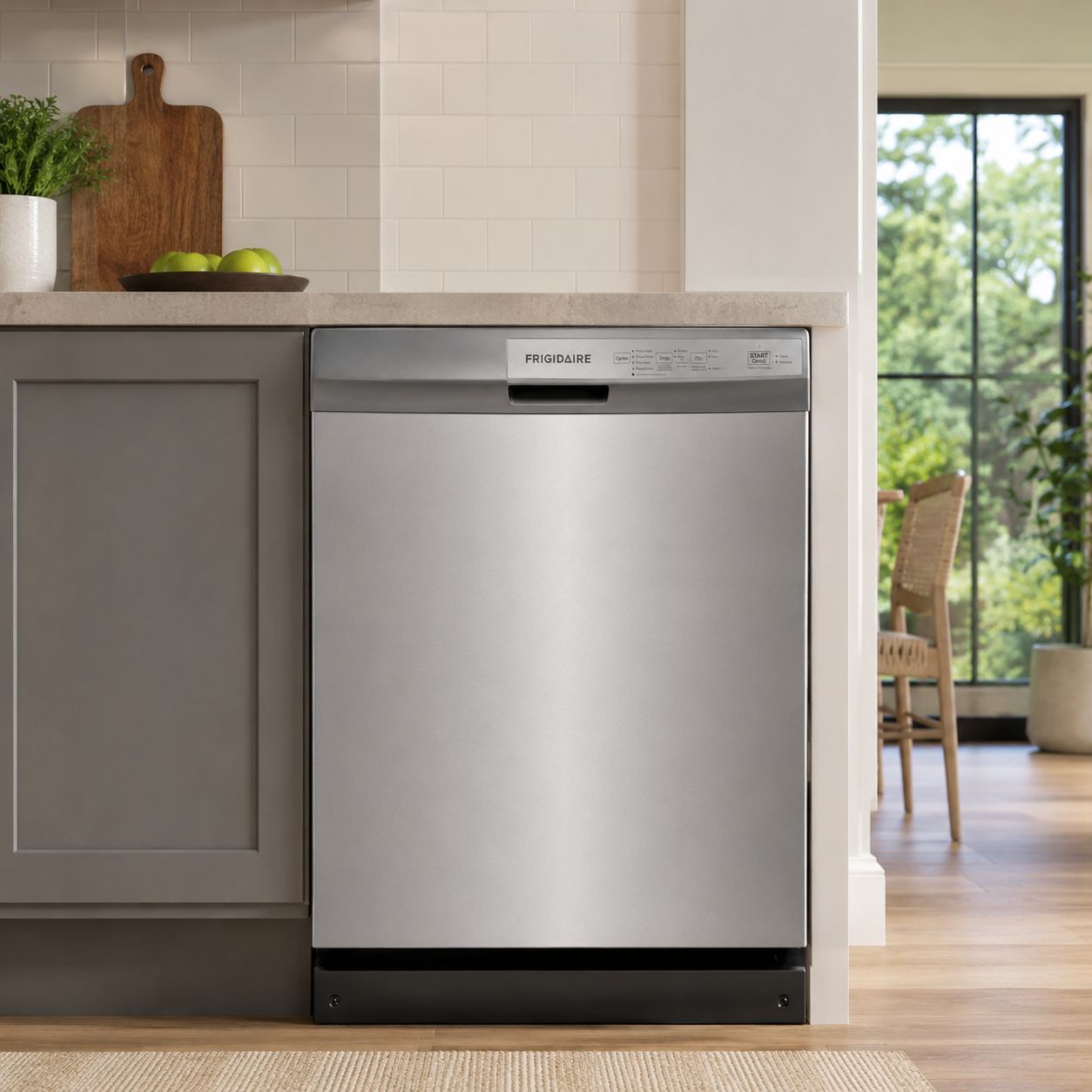 Frigidaire 24-Inch Front Control Dishwasher with MaxDry Technology, 3 Spray Arms, DishSense Sensor, 14 Place Settings, 54 dBA, Energy Star, Stainless Steel (FDPC4314AS)