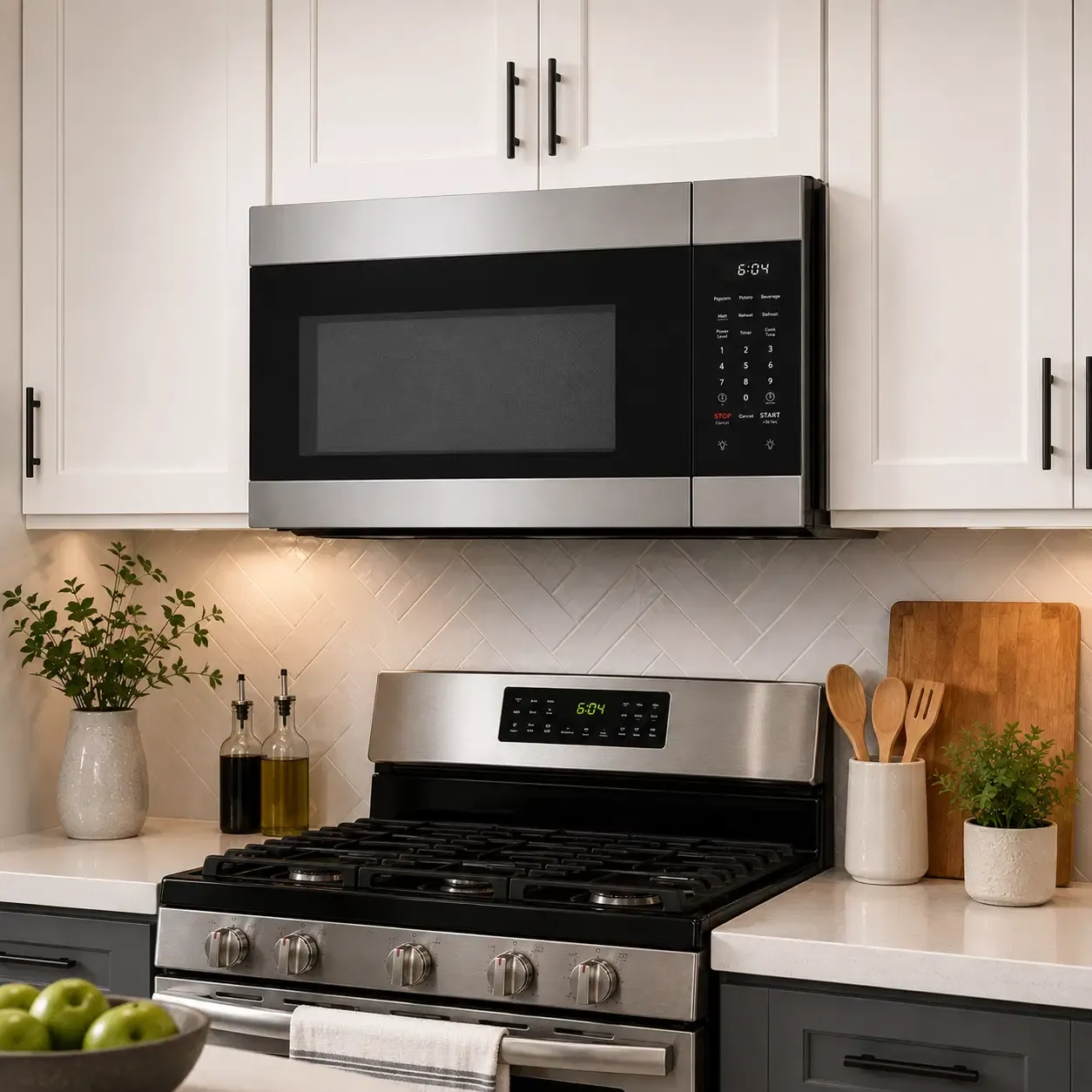 Frigidaire 1.7 Cu. Ft. Over-The-Range Microwave with 1,000-Watt Cooking Power, 300 CFM Ventilation, Stainless Steel (FMOS1746BS)