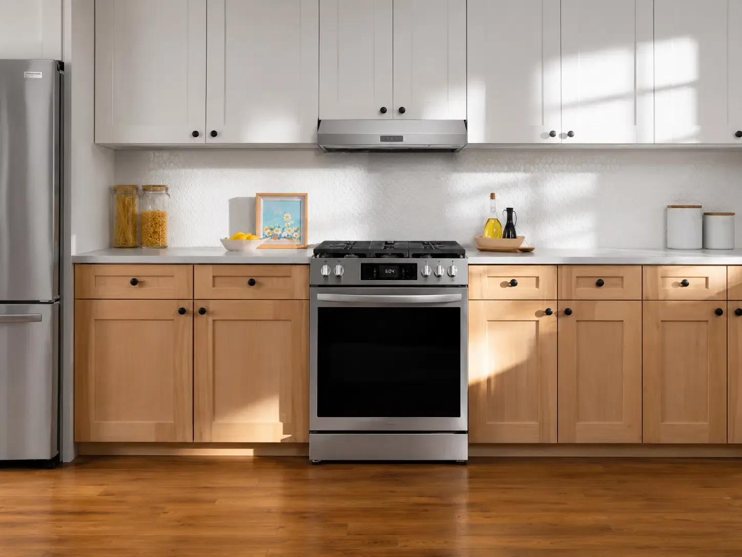 Frigidaire 30" Under-Cabinet Range Hood, Convertible Ducted or Ductless, 220 CFM, Two-Speed Fan, LED Lighting, Stainless Steel (FCVW3052AS)