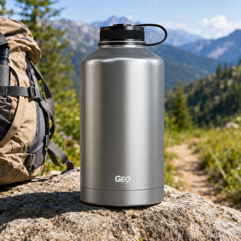 Brío GEO 64 oz. Wide Mouth Sports Bottle BTSS64RSS