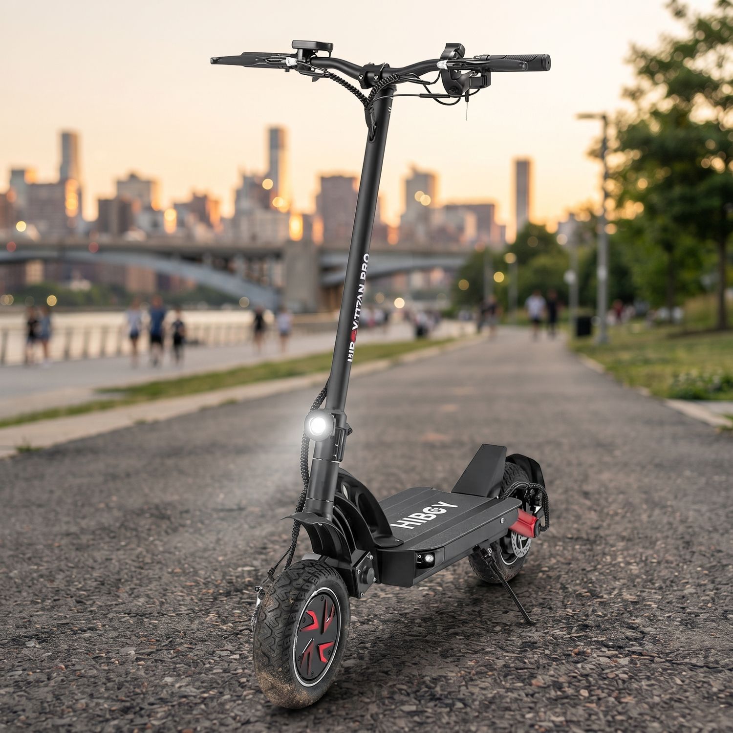 Hiboy Titan Pro Electric Scooter – Dual 1200W Motors, 32 MPH Top Speed, 40-Mile Range, 48V 20.8Ah Battery, 10" Off-Road Tires