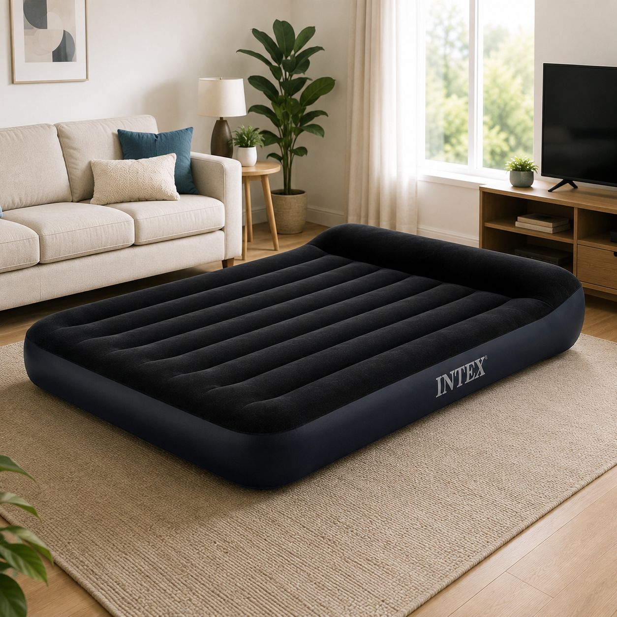 Intex 10" Pillow Rest Classic Airbed with Built-in Pillow, Queen 64149ED