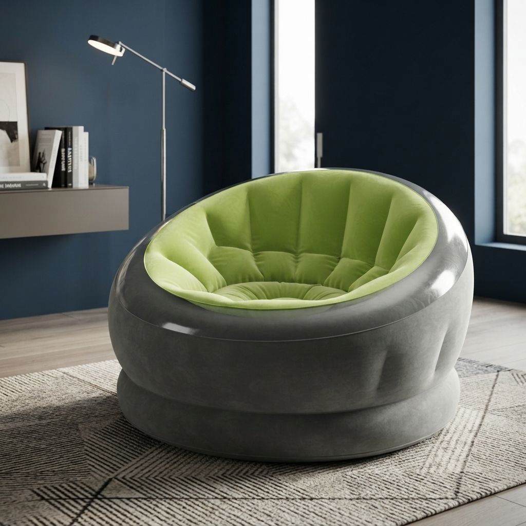 Intex Empire Inflatable Chair, 44" X 43" X 27", 68581EP
