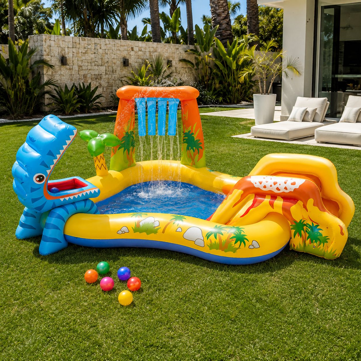 Intex Dinosaur Inflatable Kid Play Center