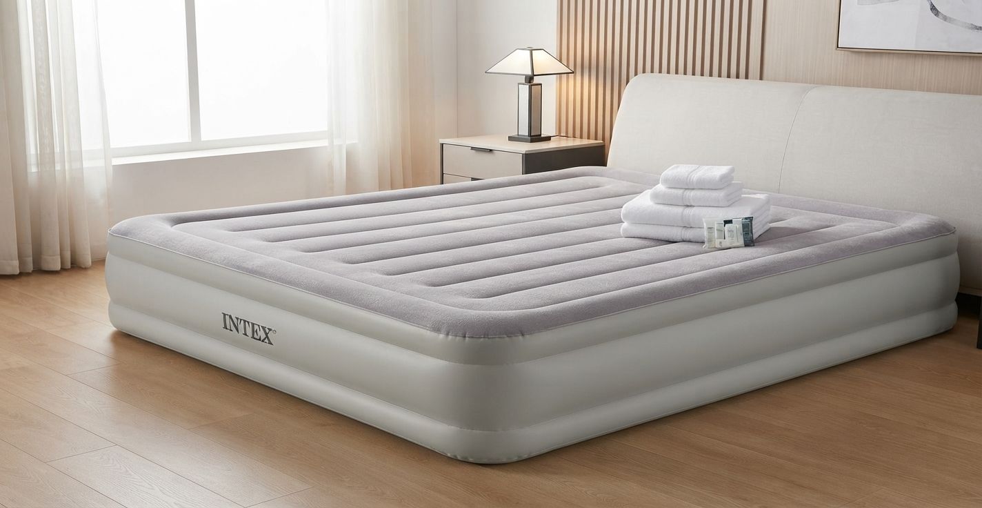 Intex Dura-Beam Prestige Mid-Rise Airbed W/ USB150 - Queen 64179E