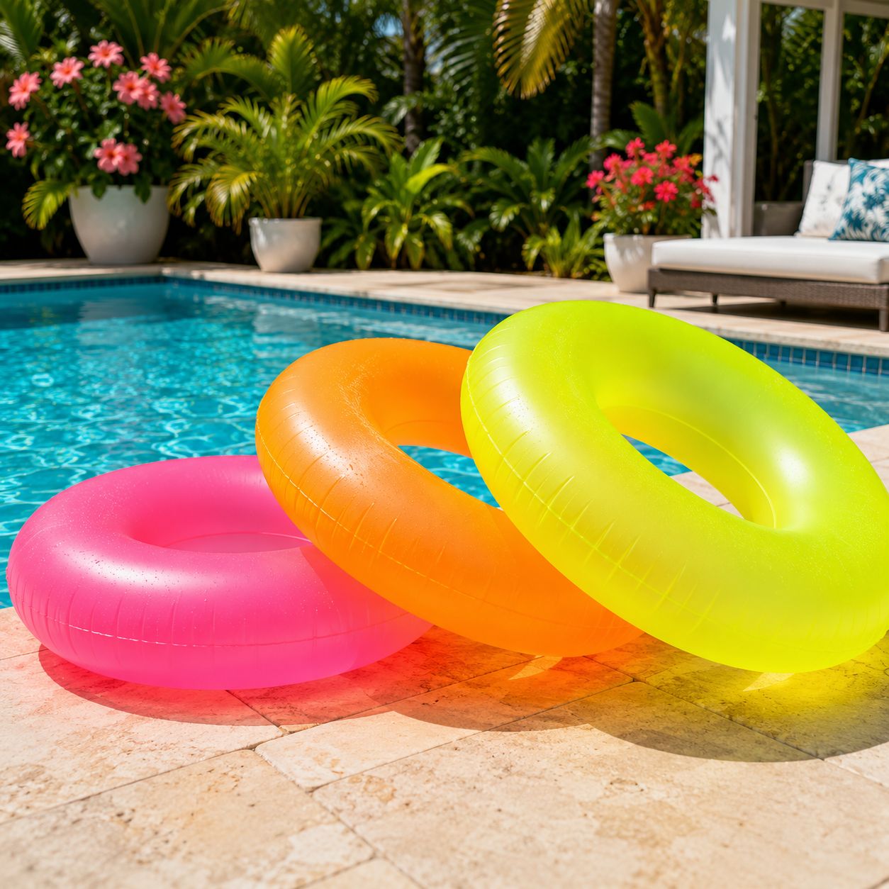 Intex Neon Frost  Assorted Inflatable Pool Swim Tubes  59262EP