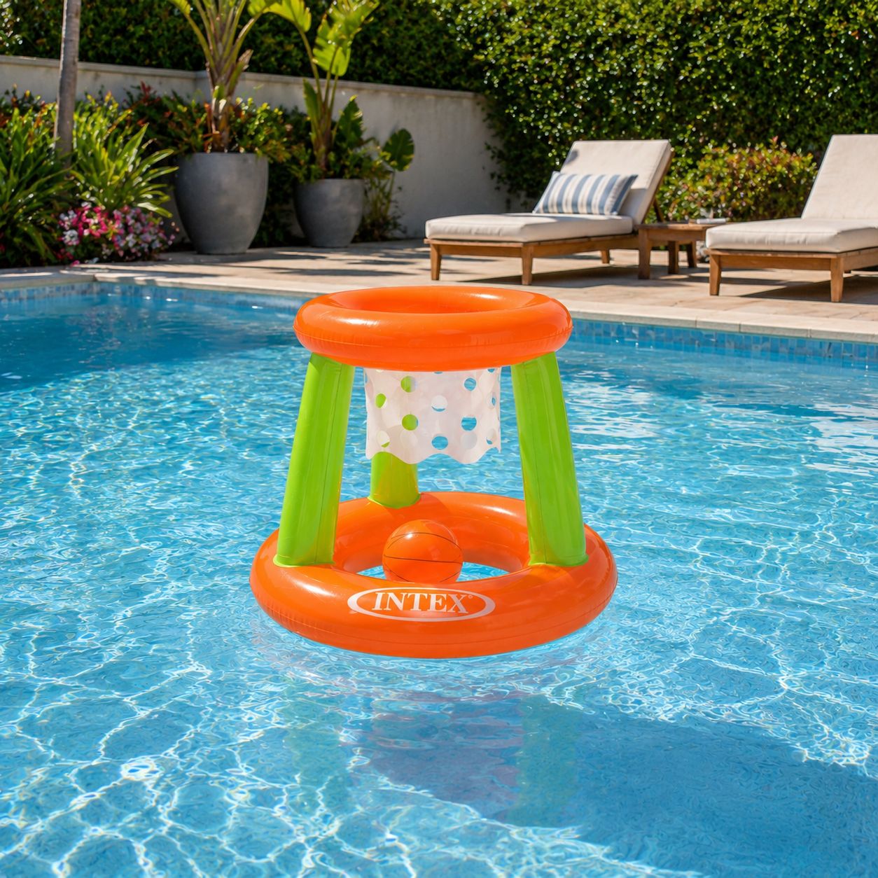 Intex Inflatable Pool Floating Basketball Hoop