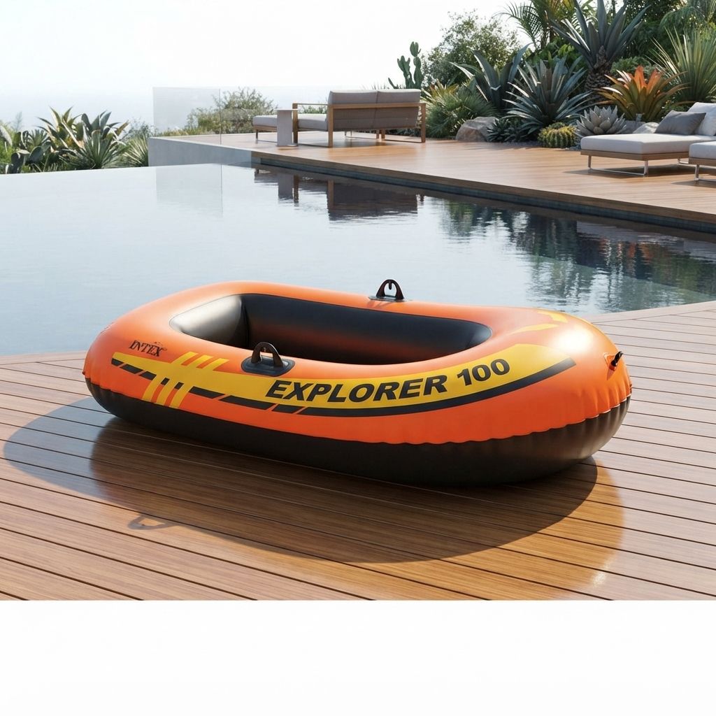 Intex Explorer 100 Inflatable 1 Person Boat 58329EP