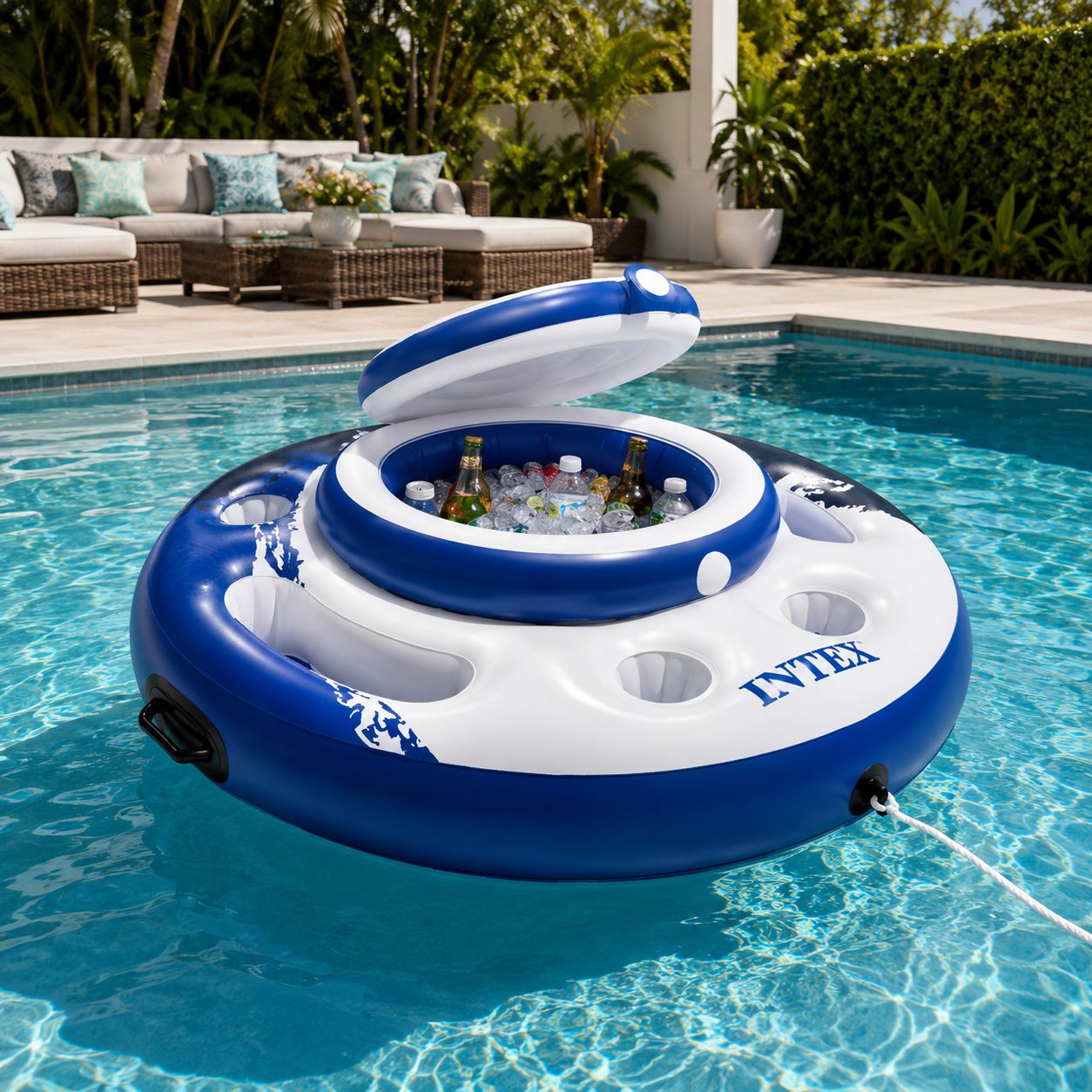 Intex Mega Chill Inflatable Floating Beverage Cooler 56822EP