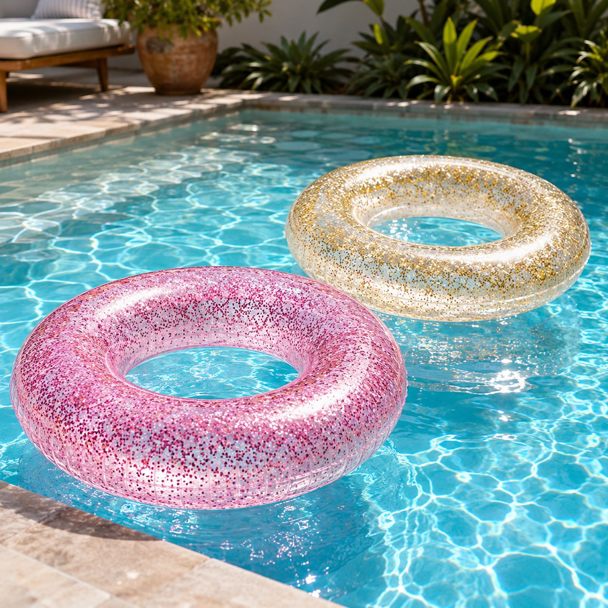 Intex Assorted Sparkling Glitter Inflatable Pool Swim Tubes