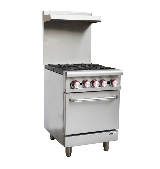 MAGIC CHEF Commercial 24"  Gas Range in Stainless Steel