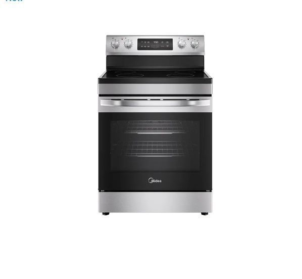 MIDEA 6.3 CuFt Electric Range with 4 Burners