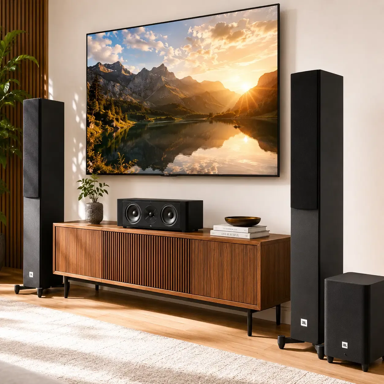 JBL Stage A170 Powerful Immersive Sound Floorstanding Loudspeaker, 2.5-Way, Dual 5.25" Polycellulose Woofers, HDI Waveguide, Black (Stage A170)