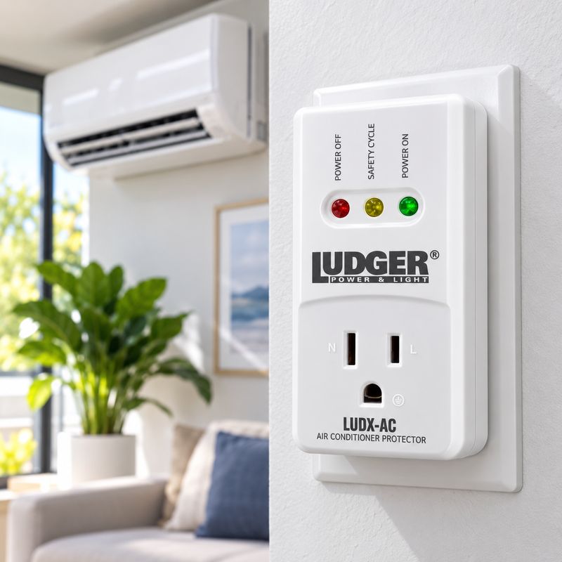 LUDGER POWER SURGE PROTECTOR FOR AIR CONDITIONERS &amp; COMPRESSOR APPLIANCES, 1875W – LUDX-AC