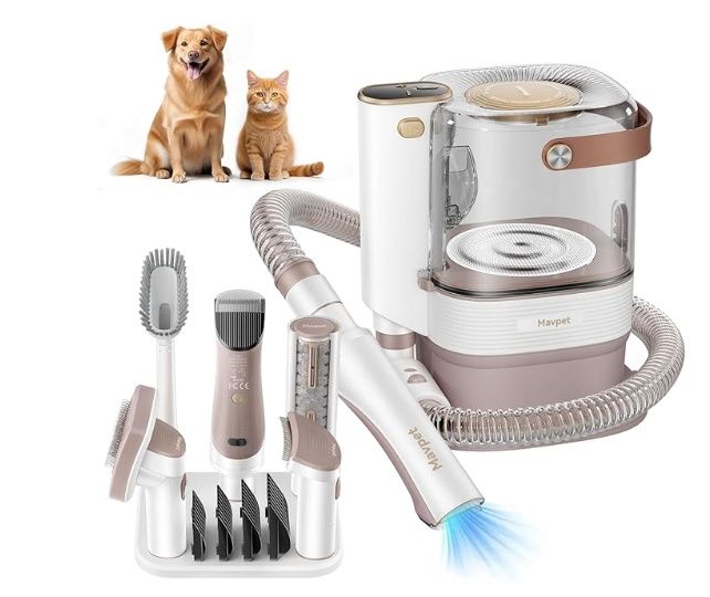 MAVPET 3.2L Dog Grooming Kit &amp; Pet Hair Vacuum Groomer