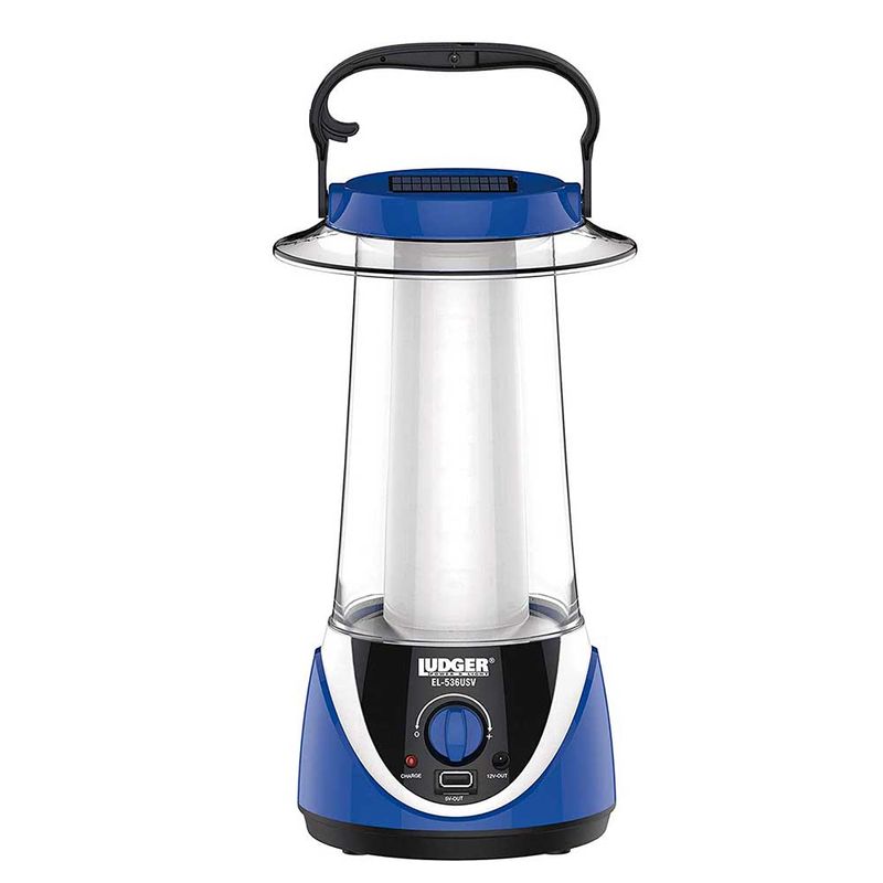 Ludger Power &amp; Light Solar Rechargeable Light Lantern EL-536USV