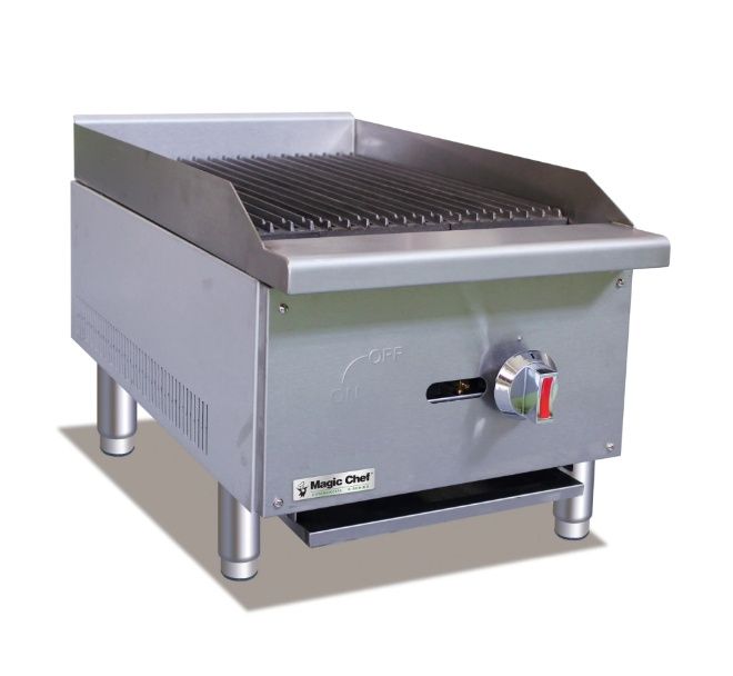 MAGIC CHEF Commercial 16" Countertop Charbroiler in Stainless Steel