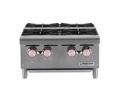 MAGIC CHEF Commercial 24" Countertop Natural Gas Hot Plate