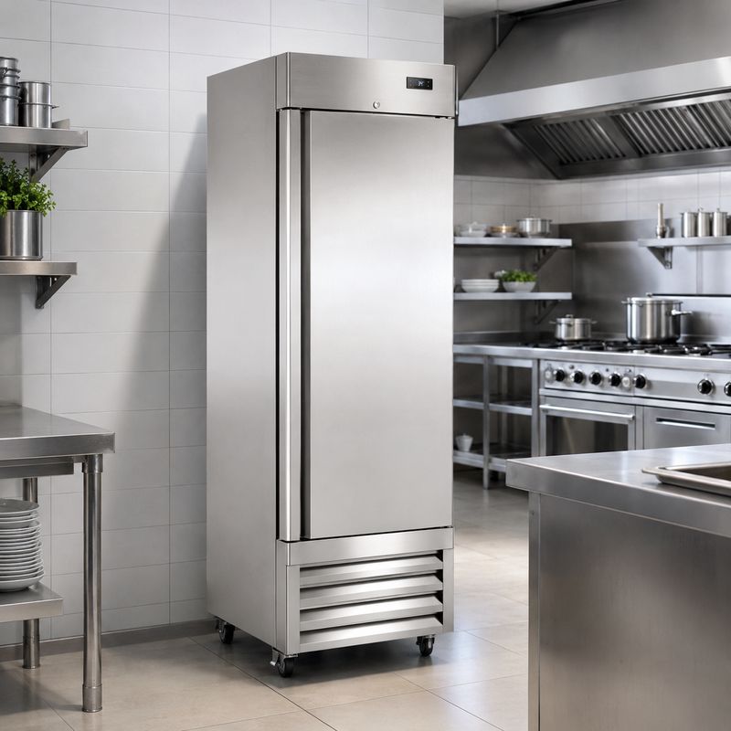 Norpole 23 CuFt Commercial Refrigerator in Stainless Steel