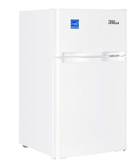 PREMIUM LEVELLA 3.1 CuFt Top Freezer Mini Fridge in White