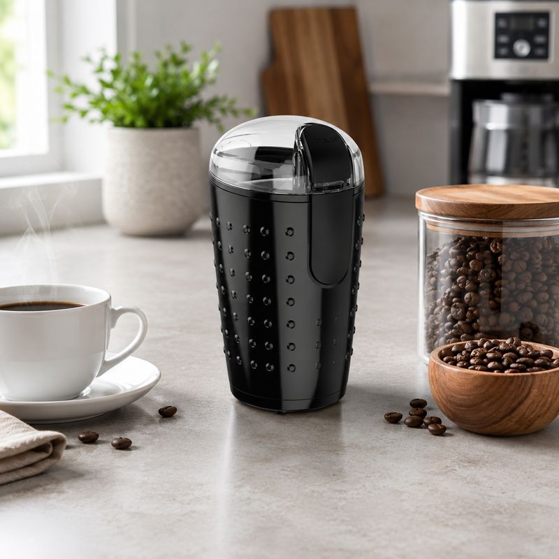 Premium Levella 2.5 Ounce Coffee Grinder in Black