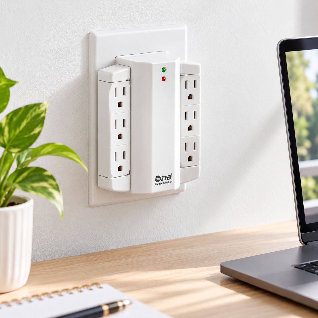 NIPPON AMERICA WALL TAP ELECTRICAL OUTLET ADAPTER FOR INDOOR POWER DISTRIBUTION – 16-516S