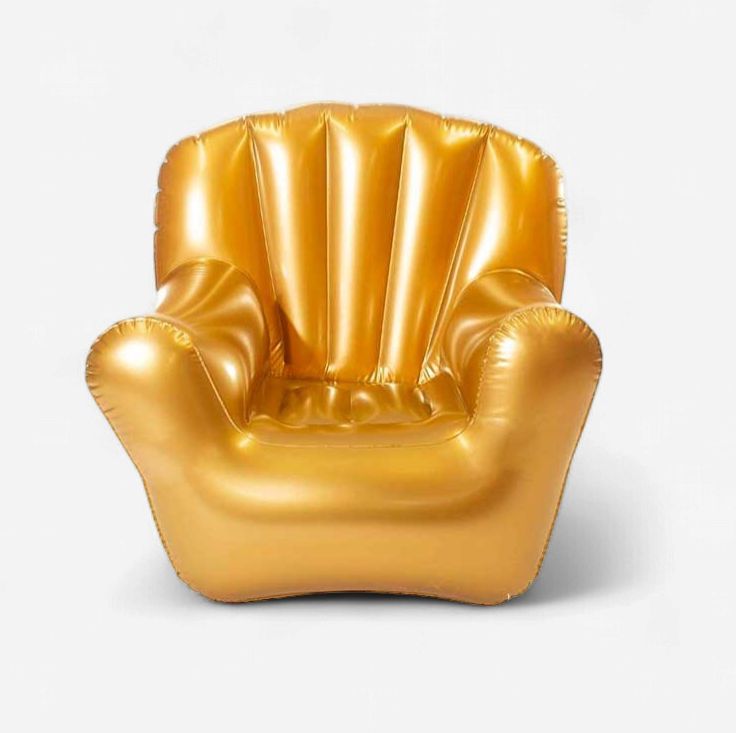 POOLCANDY Classic Arm Chair in Metallic Gold