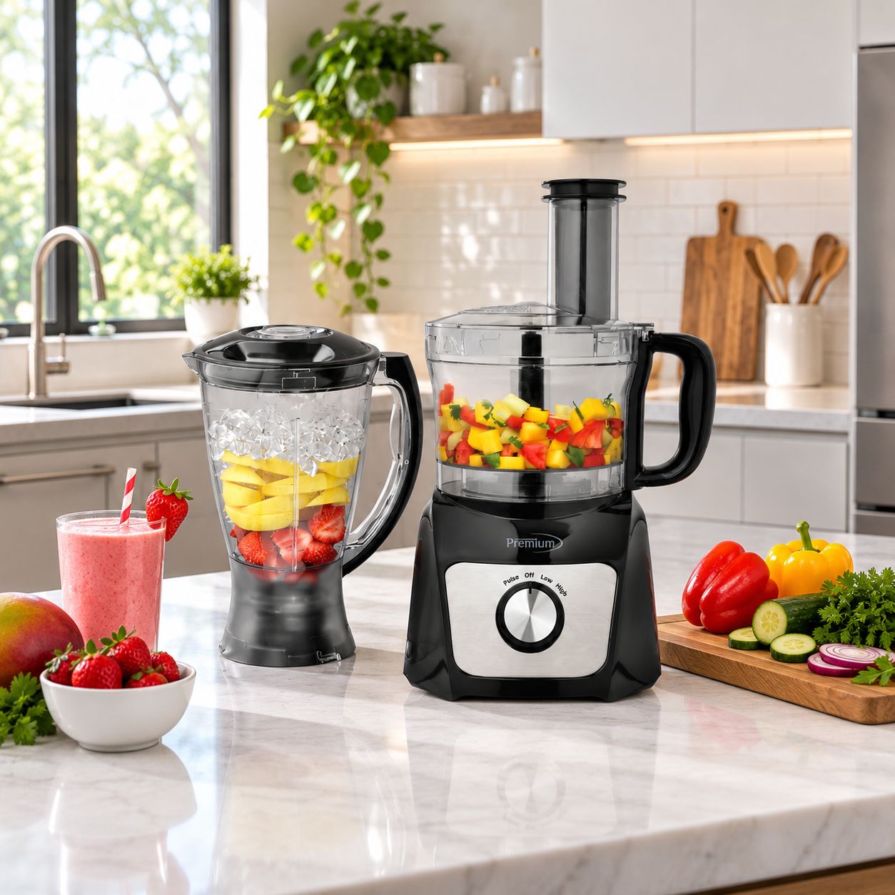 Premium Levella  Food Processor &amp; Blender Combo PCFB50