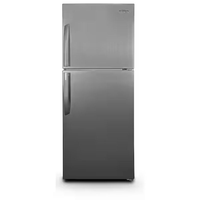 PREMIUM LEVELLA 10.0 CuFt Frost Free Top-Freezer Refrigerator in Stainless Steel