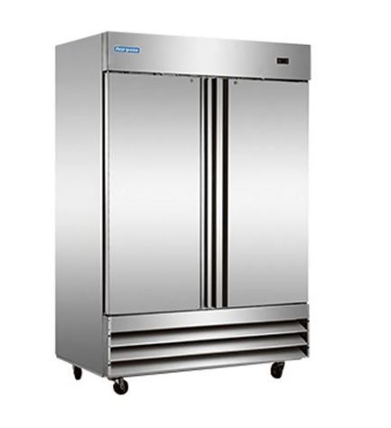 NORPOLE 48 CuFt 2-Door Commercial Upright Freezer in Stainless Steel