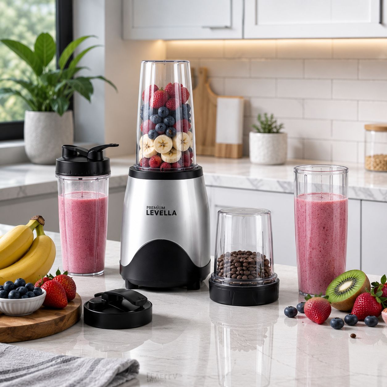 Premium Levella  1-Speed Multi-Purpose Personal Blender Set