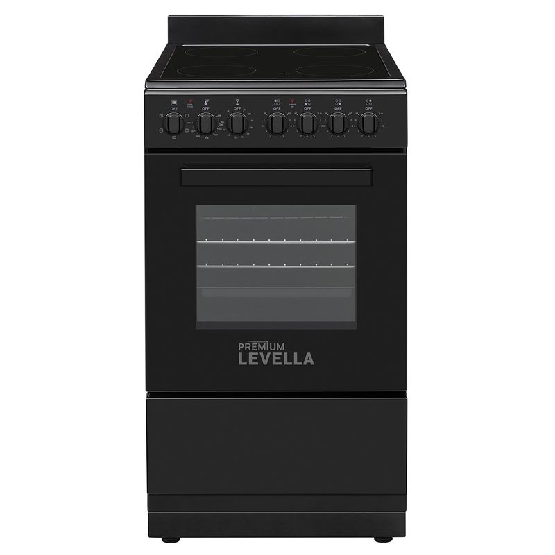 PREMIUM LEVELLA 20" Electric Range Glass Top 4 Burners Black