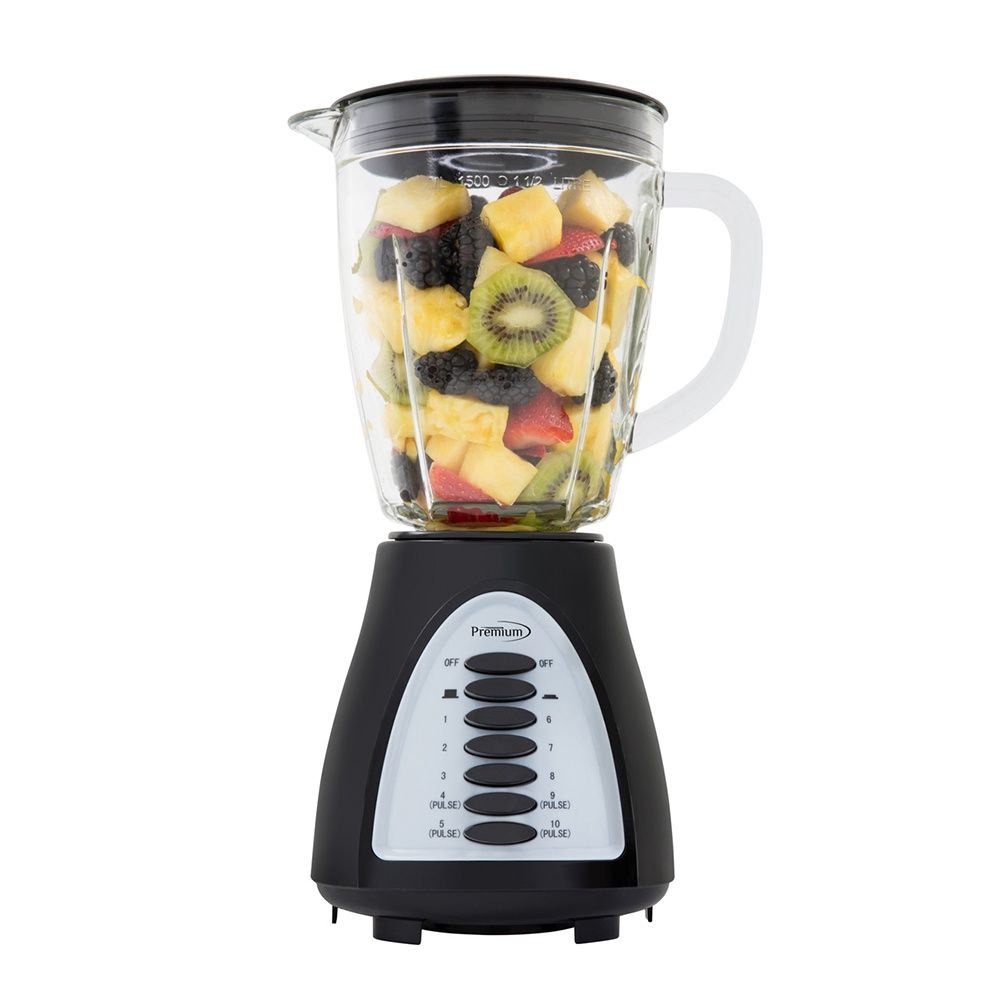 PREMIUM LEVELLA 34oz. 10-Speed Countertop Blender, Color: Black