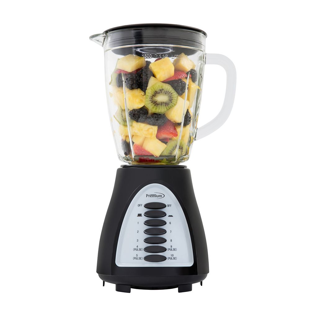 Premium Levella 34oz. 10-Speed Countertop Blender, Color: Black