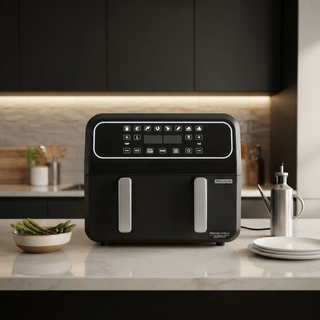 Premium Levella  8-in-1 / 8 qt Digital Air Fryer Oven 2-Baskets